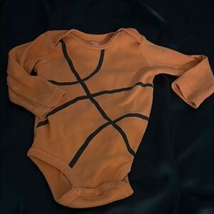 Basketball Themed Orange Onesie
